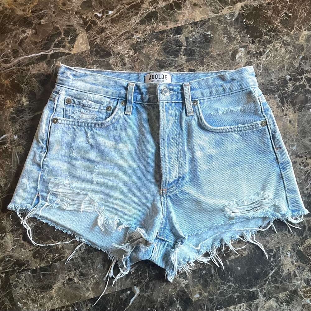Agolde Parker Vintage Cut Off Short Broken 24